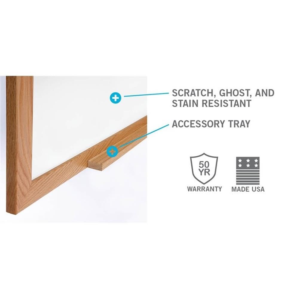 Ghent Wood Frame / 49"W x 48.6"H / 1 Dry Erase Boards