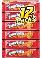 Nabisco, Nutter Butter, Peanut Butter Sandwich Cookies, 12 Count, 16.7oz Box (Pack of 2)