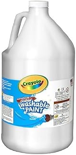 4 Pack CRAYOLA LLC FORMERLY BINNEY & SMITH WASHABLE PAINT GALLON WHITE