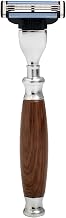 Union Razors SS4RZ Razor with Wood Handle - Brown