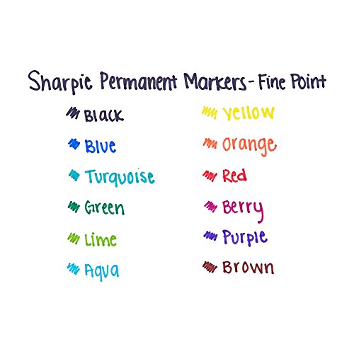 Sharpie Blue / 12 / 1 Count (Pack of 12) Permanent Markers