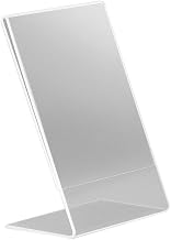 Cal-Mil 509 Classic Easel Tabletop Card Holder, 3.5" Width x 1" Diameter x 2" Height, Clear (Pack of 24)
