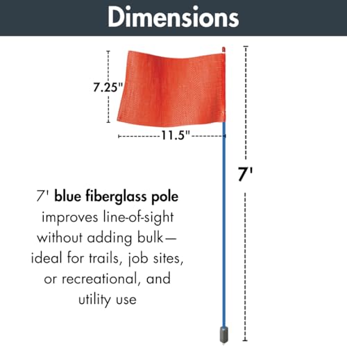 Checkers Blue Pole / 11-1/2" L X 7-1/4" W / 1 Flags