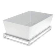 Cerve Collection Chrome Full Size Housing - 2"H by HUBERT – Metal, Grey