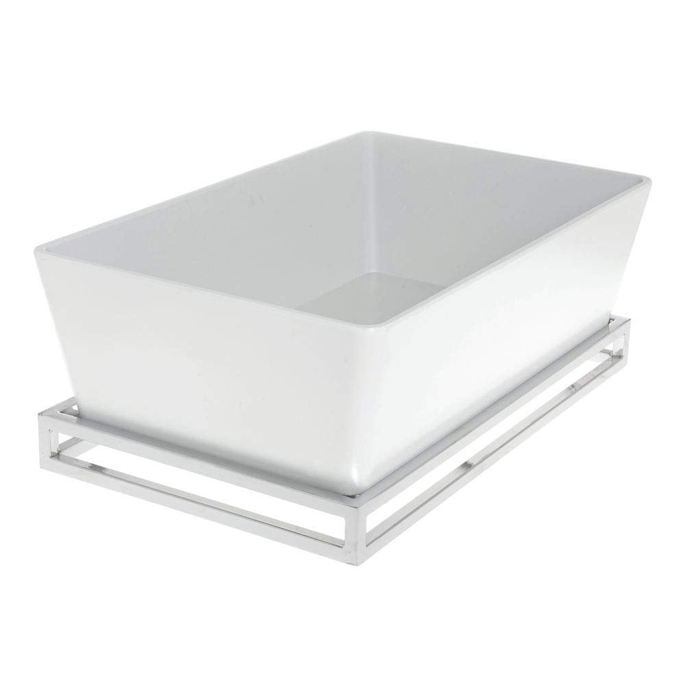 Cerve Collection Chrome Full Size Housing - 2"H by HUBERT – Metal, Grey