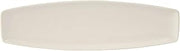 Tuxton China AMU-551 Plate, 14" L x 4" W x 3/4"H, Rectangular, Rolled Edge, Tapered Ends, Microwave and Dishwasher Safe, Oven Proof, Fully Vitrified, Ceramic, Pack of 12