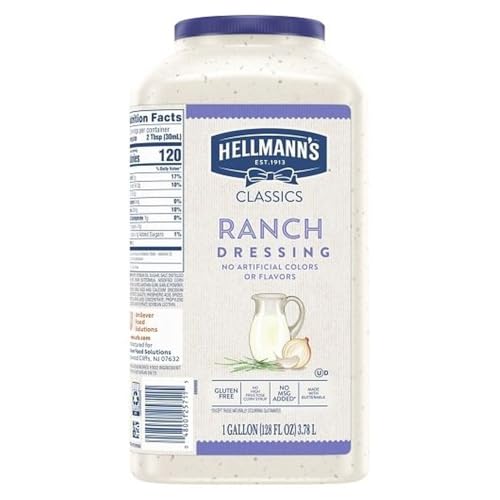HELLMANN'S Ranch / 128 Ounce (Pack of 4) / Off white Ranch