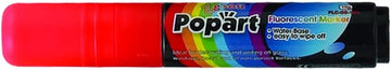 Winco MBPM-R Deluxe Plus Neon Marker, Red