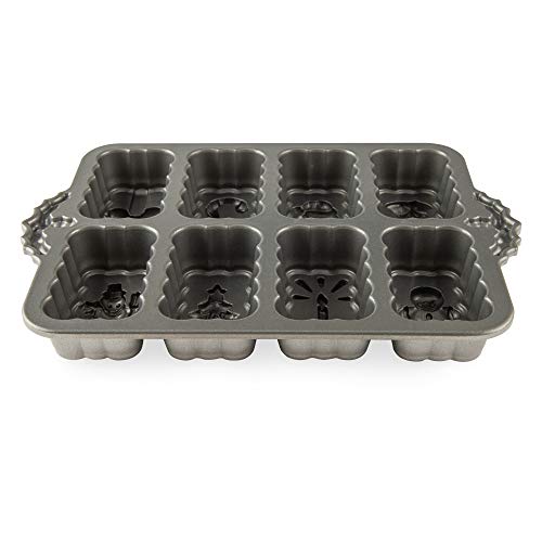 Nordic Ware Silver / Holiday Mini Loaves Pan / 6 Cups Specialty & Novelty Cake Pans