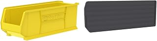 30292 Super-Size AkroBins Plastic Storage Bins, Yellow, 4-PackAkro-Mils Length Divider AkroBin 30292/30293, 6Pk (40292) Black