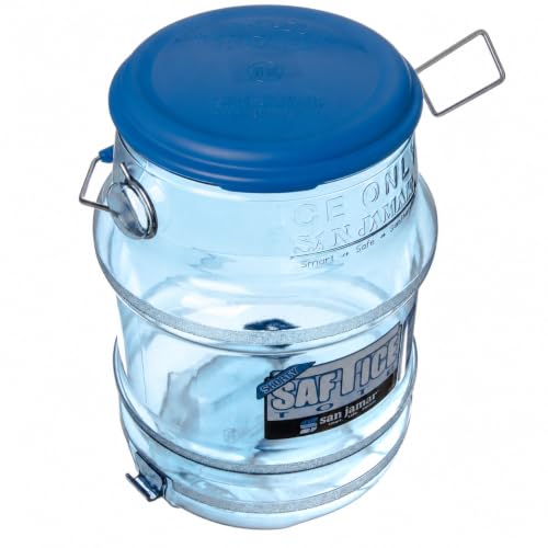 San Jamar 1 Count (Pack of 1) / Blue / Industrial Ice Buckets