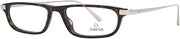 Omega Rectangular Eyeglasses OM5012 052 Havana/Gold 52mm 5012