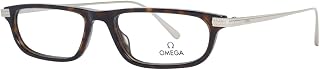 Omega Rectangular Eyeglasses OM5012 052 Havana/Gold 52mm 5012