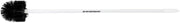 HUBERT Drain Brush with Black Bristles White Plastic 4' Rigid Handle- 6" Dia
