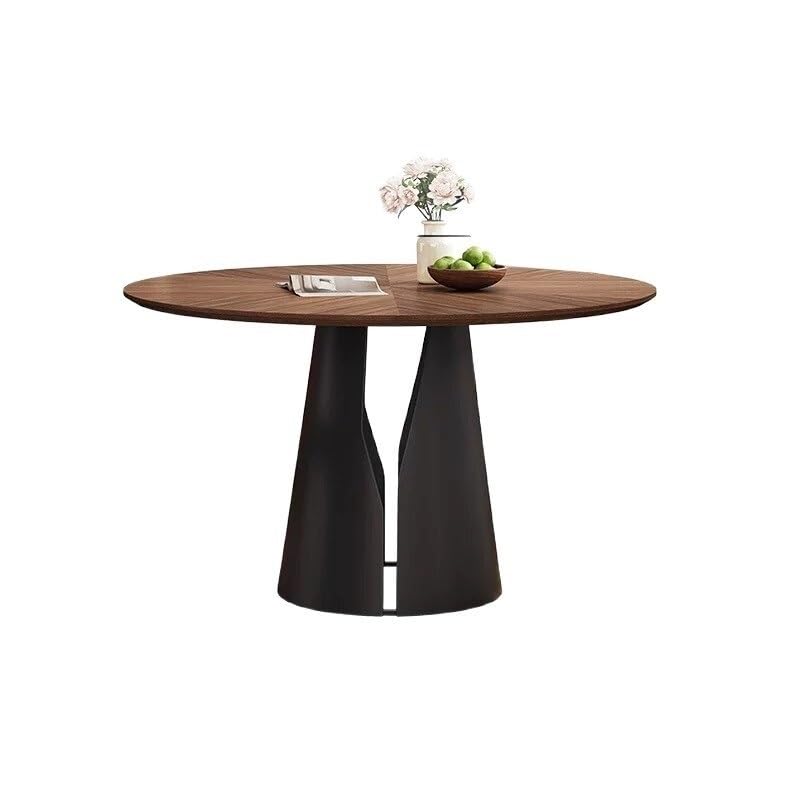 Coffee Table Solid Wood Round Dining Table and Chairs Living Room Retro Home Small Household Mesa para Centro De Sala(135x135x75cm) by DIEYPOL – 135x135x75cm, A, Model 7814