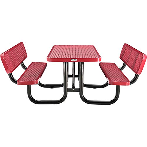 Global Industrial Red / Industrial / 1 Picnic Tables
