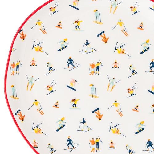 10 Strawberry Street Skiers / 6" / Traditional Appetizer Plates