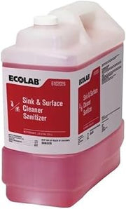 Ecolab Sink And Surface Cleaner Sanitizer 2.5 Gallon