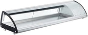 Omcan 69-INCH SUSHI SHOWCASE WITH CURVED GLASS WITH 78 L CAPACITY 43116