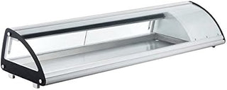 Omcan 69-INCH SUSHI SHOWCASE WITH CURVED GLASS WITH 78 L CAPACITY 43116