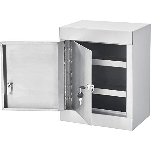 Global Industrial Stainless Steel / 8"L x 12"W x 15"H / Industrial Safety Storage Cabinets
