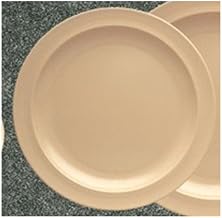Yanco NS-106T Nessico Round Plate, 6.5" Diameter, Melamine, Tan Color, Pack of 48