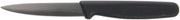 HUBERT Stainless Steel Paring Knife with Black Polypropylene Handle - 3 1/2"L Blade