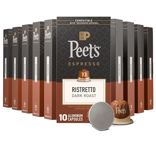 Peet's Coffee Ristretto / 10 Count (Pack of 10) / Ristretto (Intensity 10) Coffee Gifts