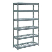 Extra Heavy Duty Shelving 48" W x 18" D x 60" H with 6 Shelves by Global Industrial – Alloy Steel, Grey, Model 717190