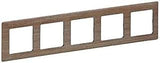 Legrand Vlife 754185 5-Compartment Frame Light Wood