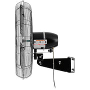 Global Industrial Black/Silver / 29"L x 38"W x 7"H / Industrial Wall-Mounted Fans