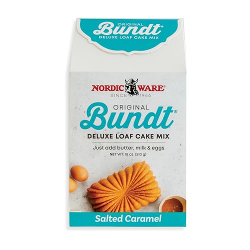 Nordic Ware Salted Caramel Quickbread / 18 Ounce (Pack of 1) / Brown Cakes