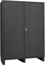 Durham 14 Gauge Steel Empty Cabinet with Flush Door, SSC-602484-BDLP-95, 24" Length x 60" Width x 84" Height, Gray Powder Coat Finish