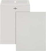 Quality Park Clasp Envelopes, Gummed, Executive Gray, 10x13, 100 per box (38597)