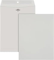 Quality Park Clasp Envelopes, Gummed, Executive Gray, 10x13, 100 per box (38597)