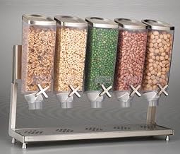 Rosseto Modern 5-Count Rectangular Flip Top Yogurt Dispenser