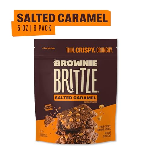 Brownie Brittle Salted-Caramel / 5 Ounce (Pack of 6) / 1 Brittle