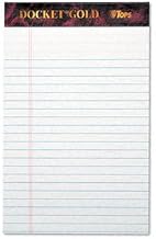 TOPS Docket Ruled Perforated Pads PAD,JR LGL,5X8,WE,12/PK (Pack of3)