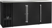 Perlick BBSN72 72" W Narrow Door 3 Section Back Bar Cabinet
