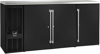 Perlick BBSN72 72" W Narrow Door 3 Section Back Bar Cabinet