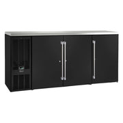 BBSN72 72" W Narrow Door 3 Section Back Bar Cabinet by Perlick – Commercial Grade