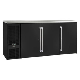 BBSN72 72" W Narrow Door 3 Section Back Bar Cabinet by Perlick – Commercial Grade