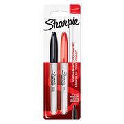 Sharpie Black/Red / 1 Count (Pack of 2) / In Pack Permanent Markers