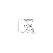 Enjoy Top by Melitta – 12 Tassen, 1.2 liters, Stainless Steel Plastic, Black, Model 1017-04
