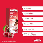 Tylenol Cherry Dye Free / 8 Ounce / Cherry (Dye-free) Acetaminophen