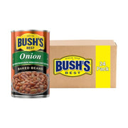 Bush's Best Onion / 28 Ounce (Pack of 24) / 24 Baked Beans