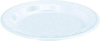 DART Concorde Non-Laminated Foam Plates, 9 inch Diameter, White, 125/Pack