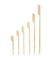 PacknWood Bamboo Paddle Pick | Compostable Bamboo Paddle Skewer | Biodegradable Bamboo Paddle Cocktail Fruit Sandwich Food Pi