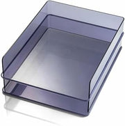 Officemate OIC21040 Recycled Letter Tray Gray - Pack of 2