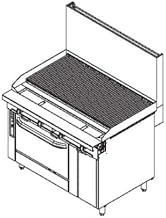 Southbend Platinum Charbroiler Range Gas 48" - P48D-CCCC